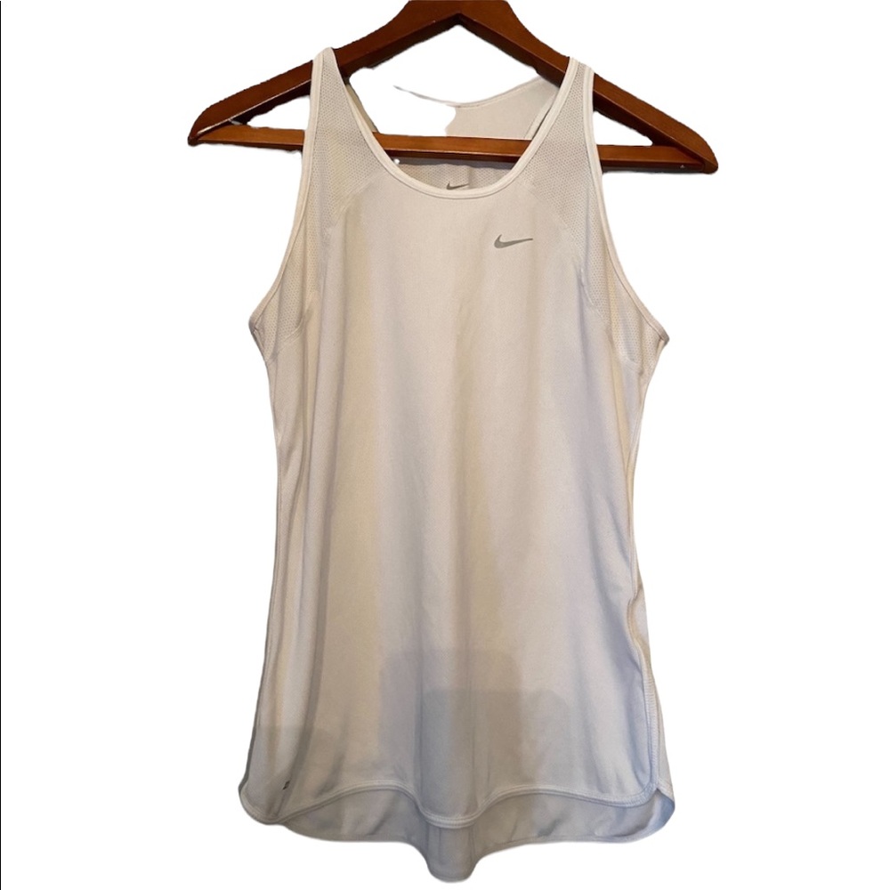 Nike Woman’s White Racerback Dri Fit Athletic Shirt